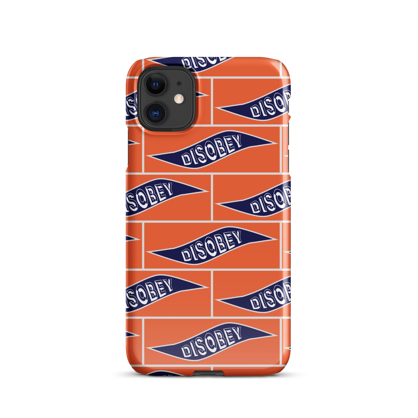 Snap case for iPhone® Kukloso Disobey Orange - Free Shipping