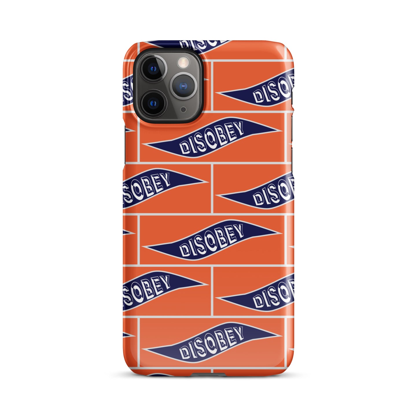 Snap case for iPhone® Kukloso Disobey Orange - Free Shipping