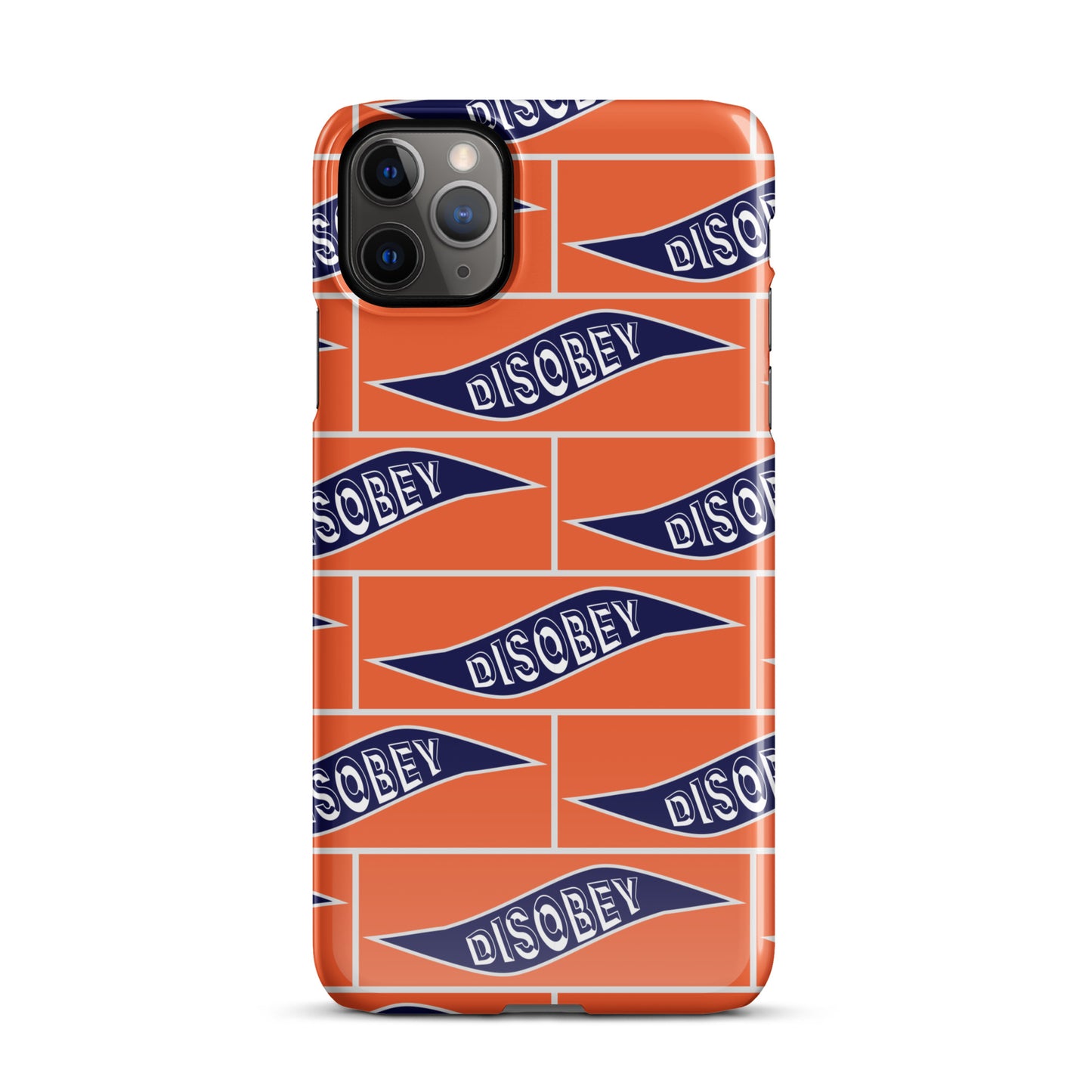 Snap case for iPhone® Kukloso Disobey Orange - Free Shipping