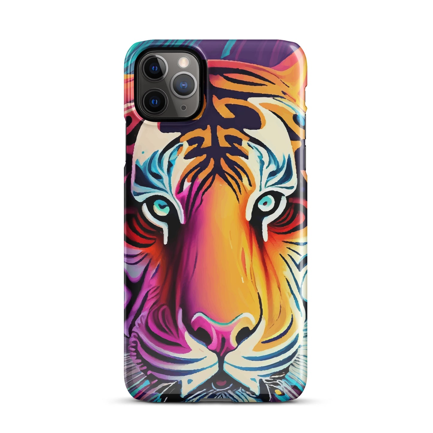 Snap case for iPhone® Kukloso Cubist Faces Mr. Tiger - Free Shipping