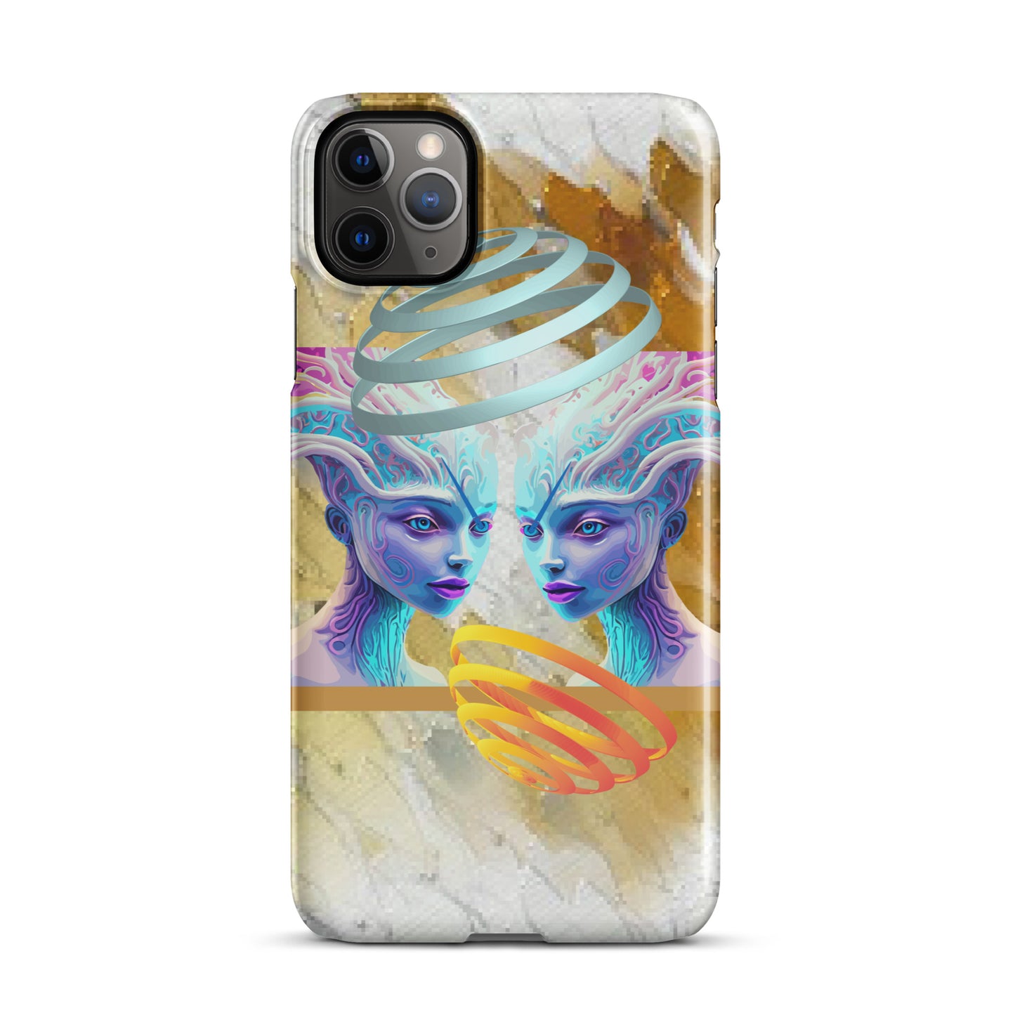 Snap case for iPhone® Kukloso Space Faces No 19 - Free Shipping - Free Shipping