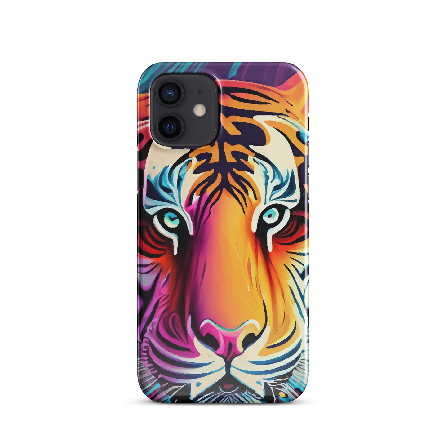 Snap case for iPhone® Kukloso Cubist Faces Mr. Tiger - Free Shipping