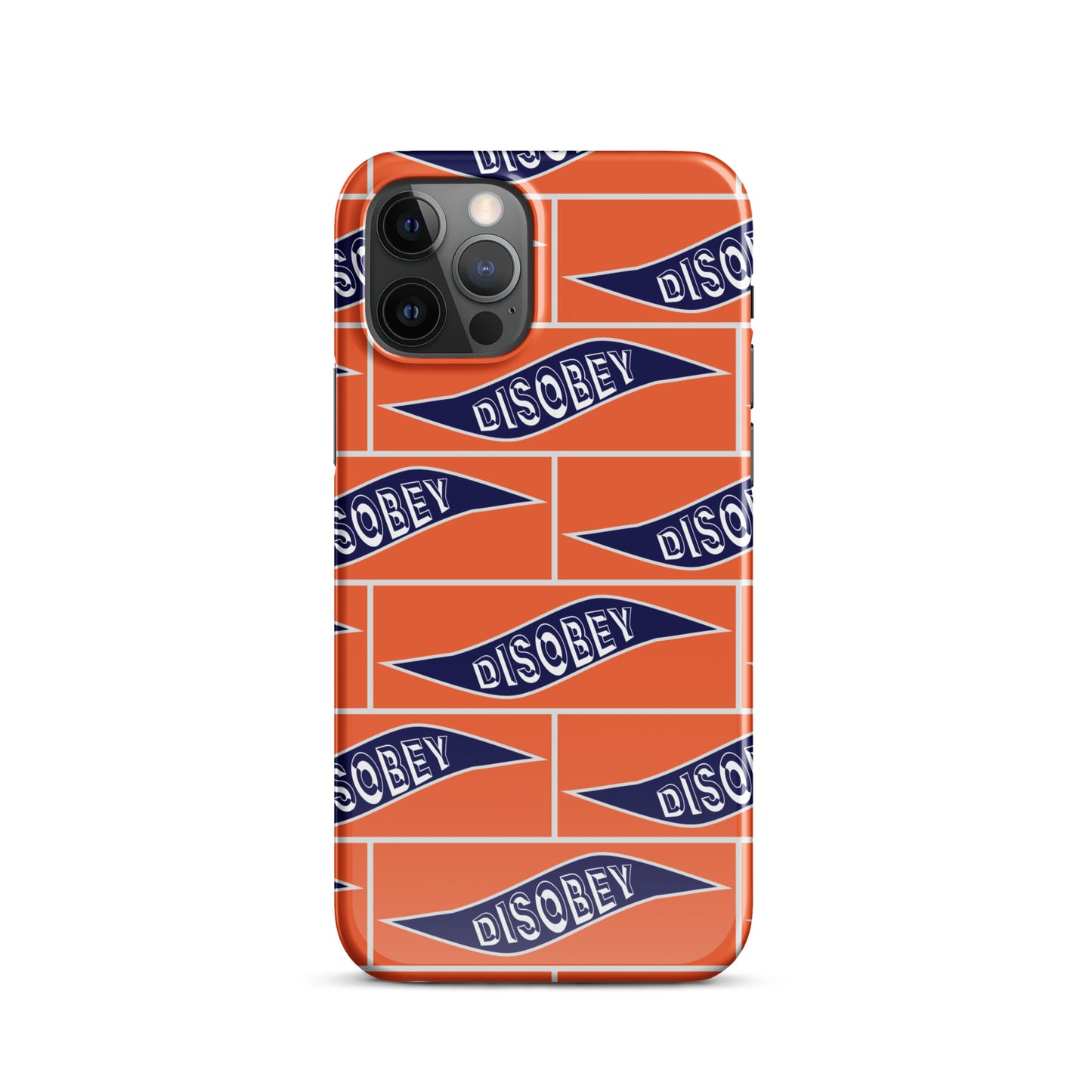 Snap case for iPhone® Kukloso Disobey Orange - Free Shipping