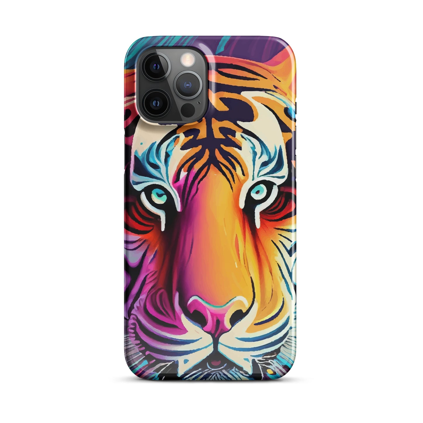 Snap case for iPhone® Kukloso Cubist Faces Mr. Tiger - Free Shipping