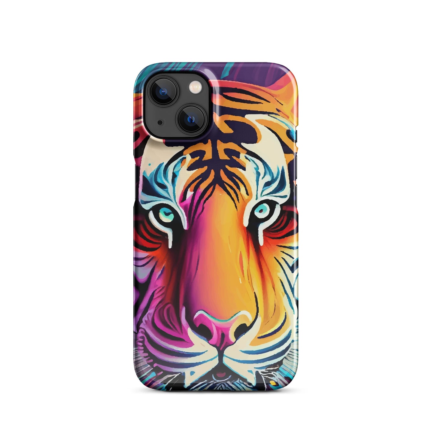 Snap case for iPhone® Kukloso Cubist Faces Mr. Tiger - Free Shipping