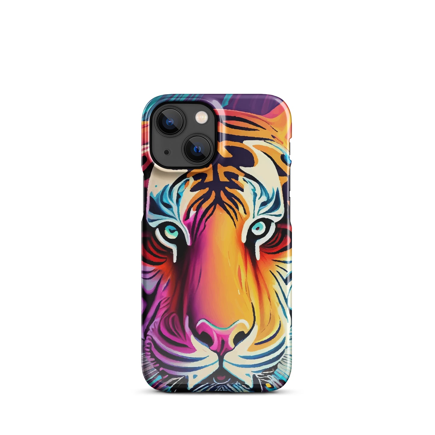 Snap case for iPhone® Kukloso Cubist Faces Mr. Tiger - Free Shipping