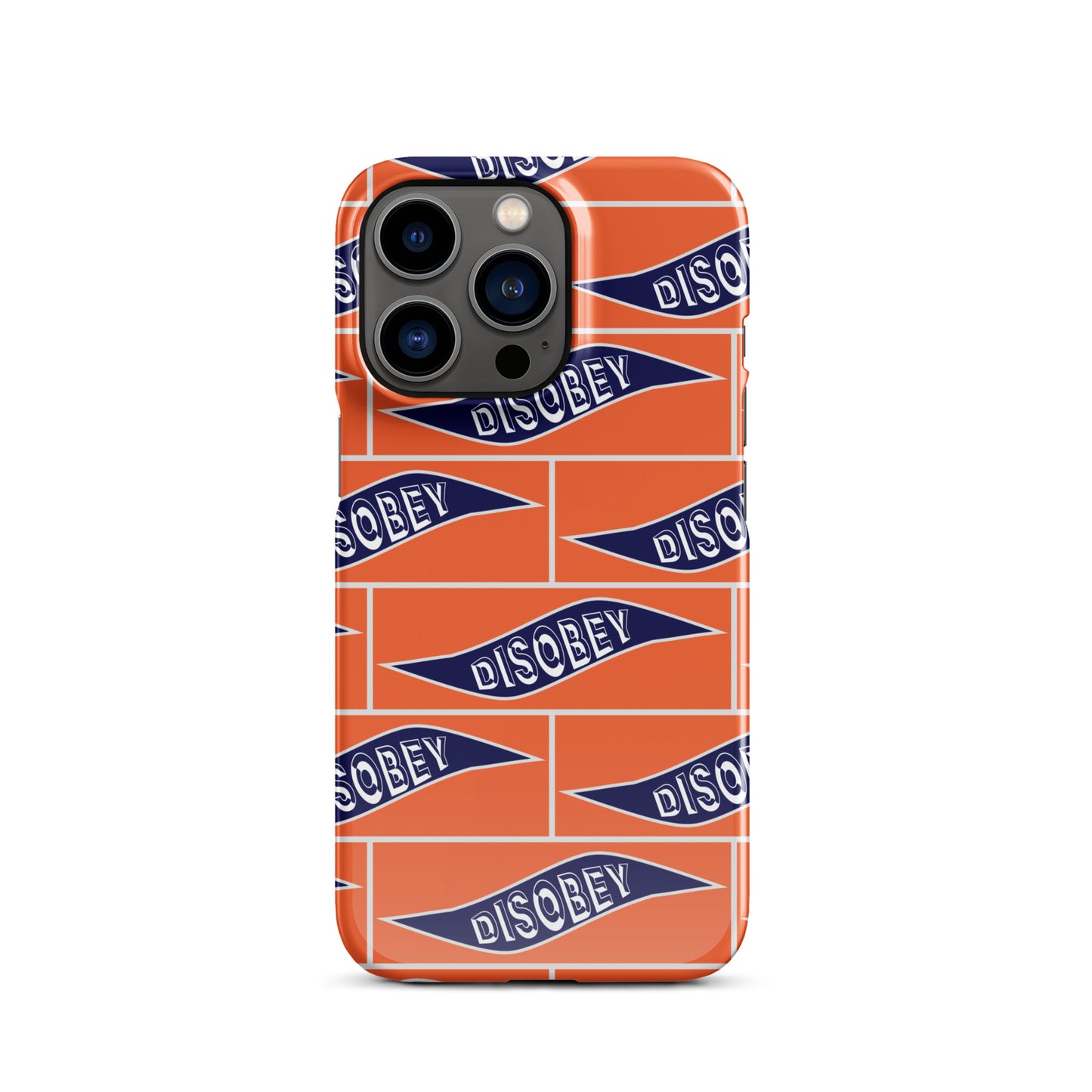 Snap case for iPhone® Kukloso Disobey Orange - Free Shipping