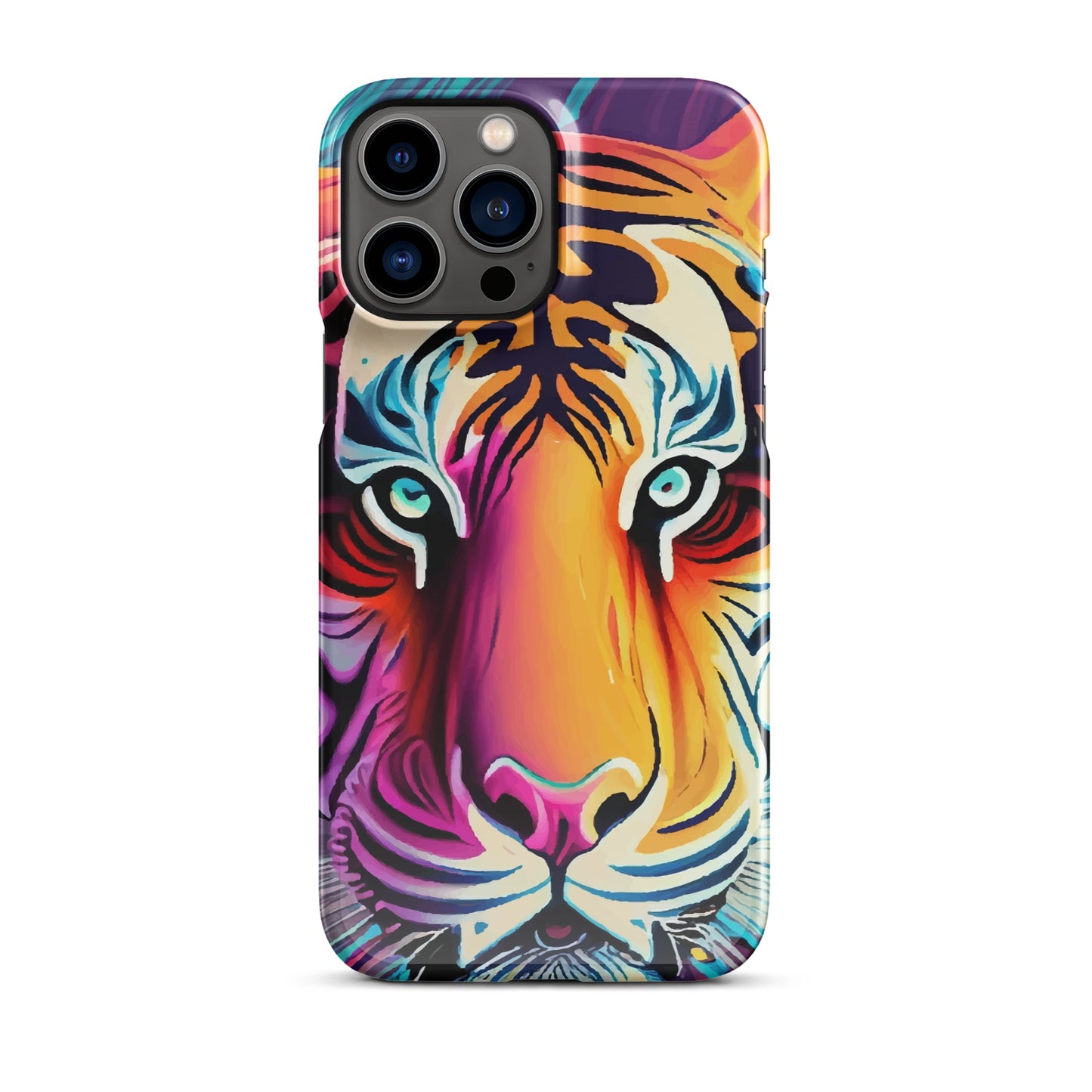 Snap case for iPhone® Kukloso Cubist Faces Mr. Tiger - Free Shipping