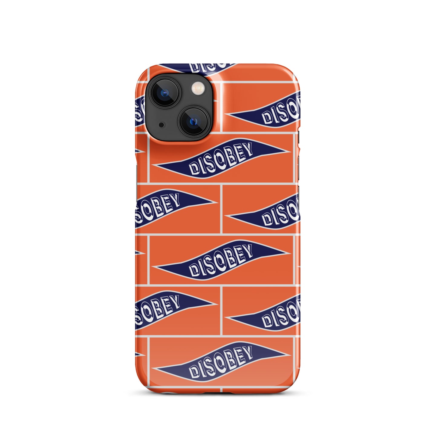 Snap case for iPhone® Kukloso Disobey Orange - Free Shipping