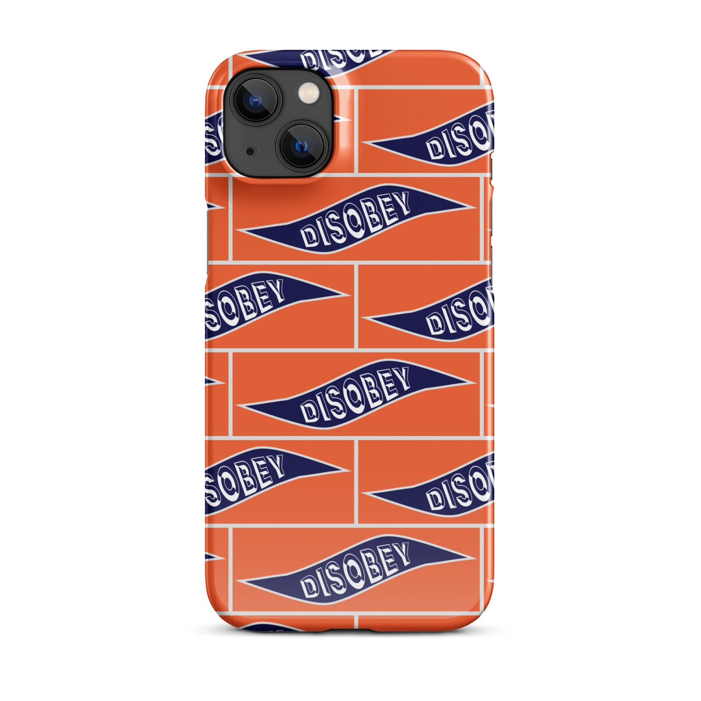 Snap case for iPhone® Kukloso Disobey Orange - Free Shipping