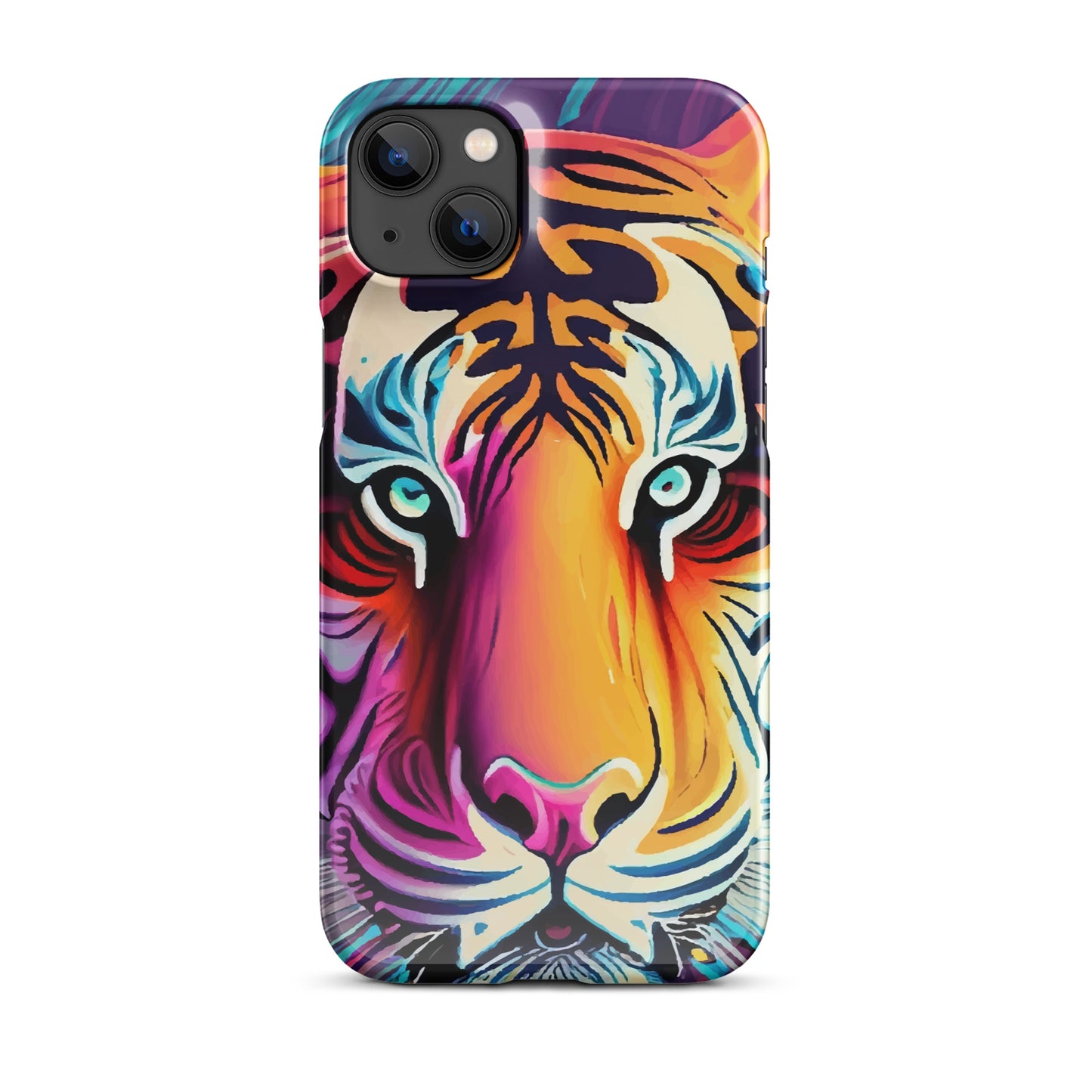 Snap case for iPhone® Kukloso Cubist Faces Mr. Tiger - Free Shipping