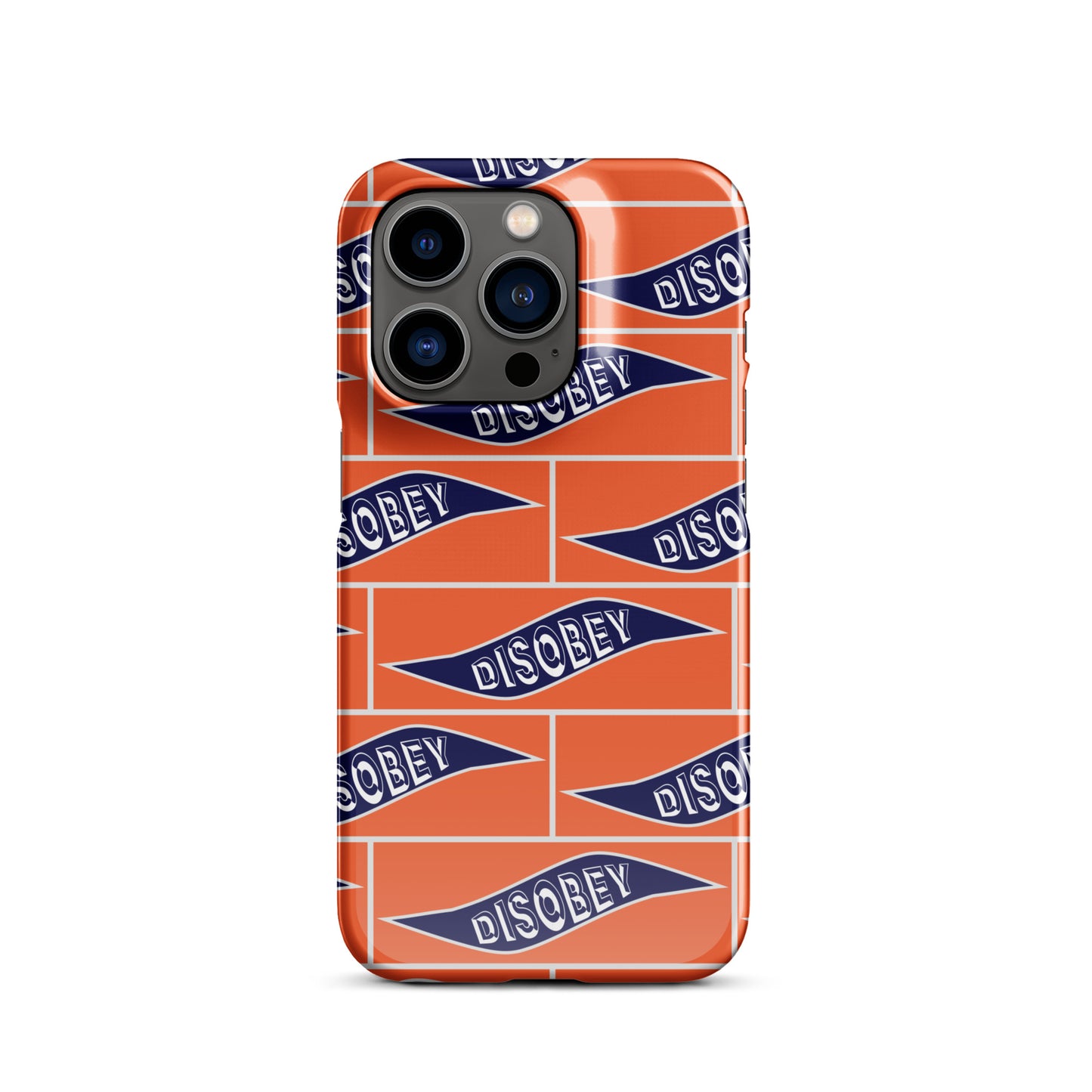 Snap case for iPhone® Kukloso Disobey Orange - Free Shipping