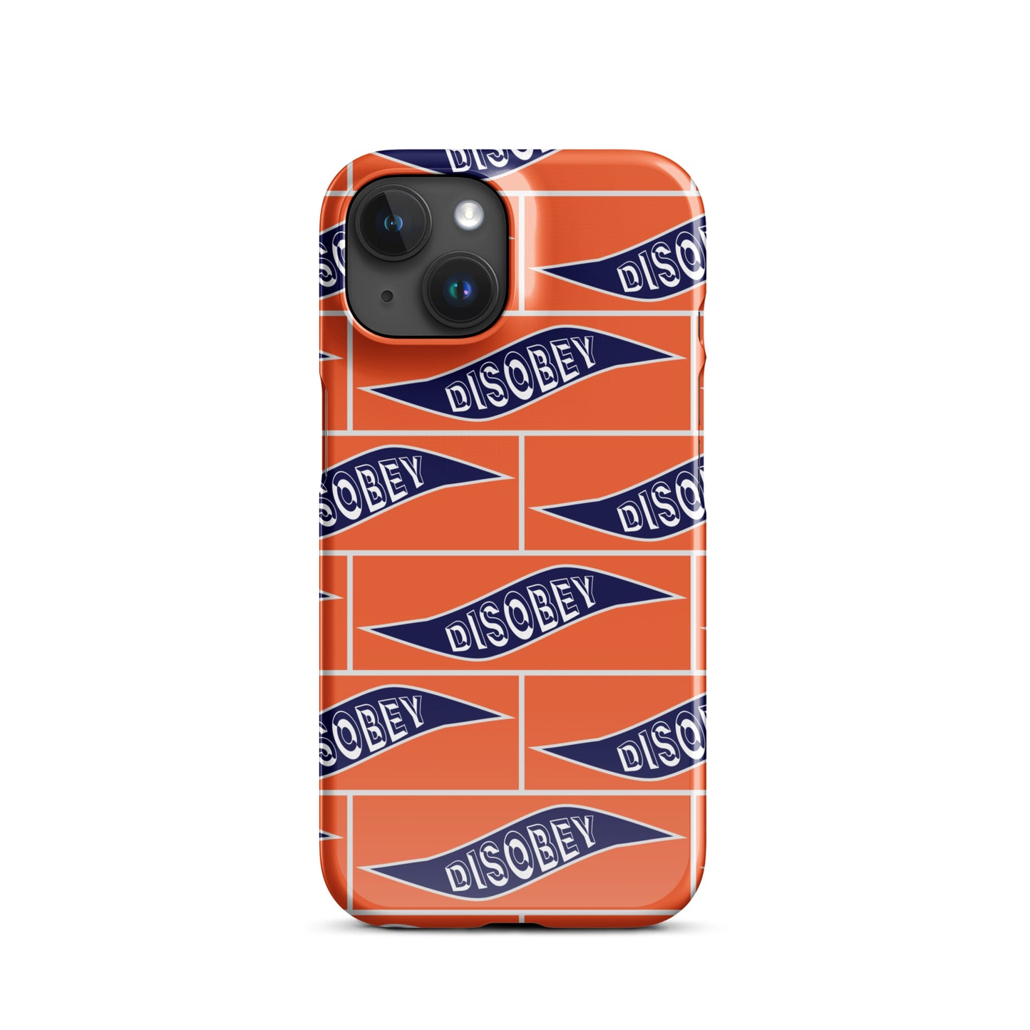 Snap case for iPhone® Kukloso Disobey Orange - Free Shipping