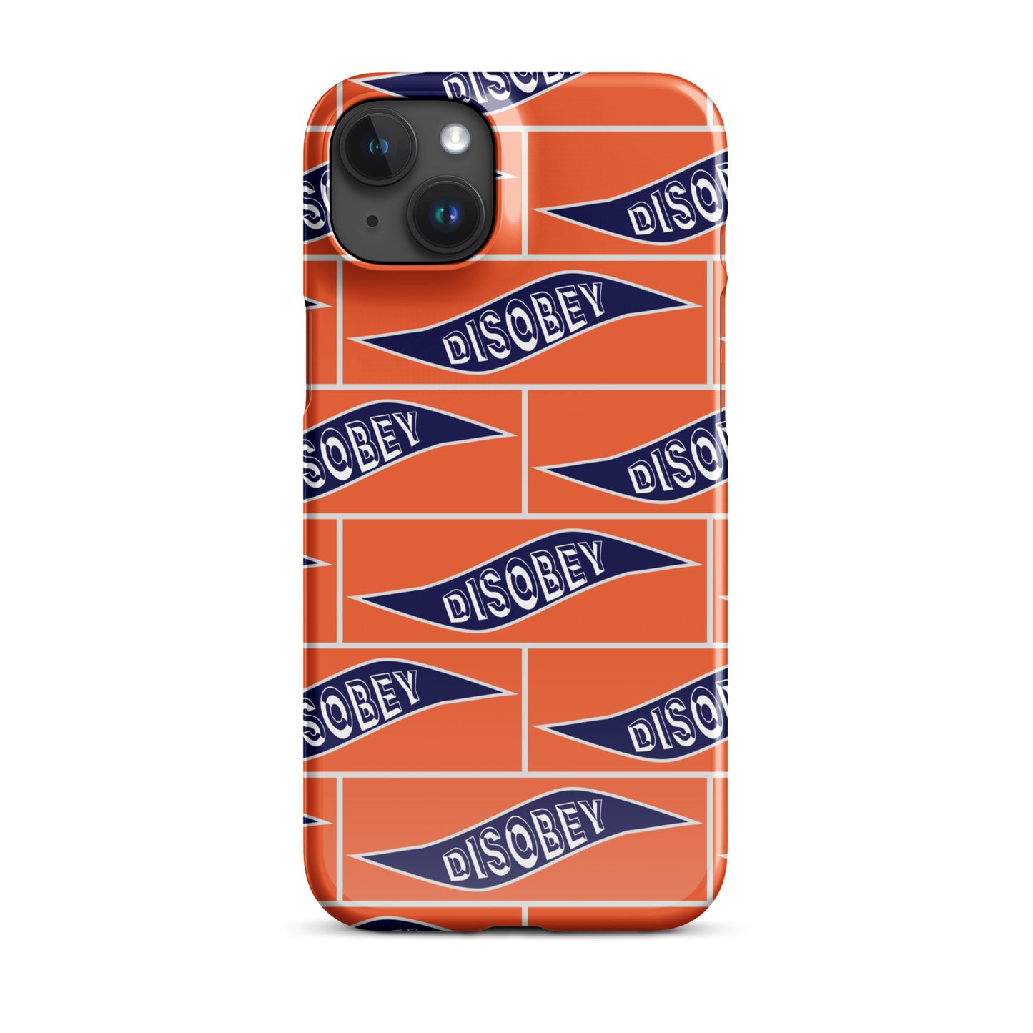 Snap case for iPhone® Kukloso Disobey Orange - Free Shipping