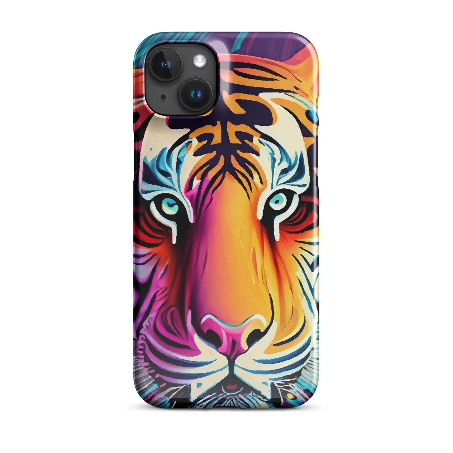 Snap case for iPhone® Kukloso Cubist Faces Mr. Tiger - Free Shipping