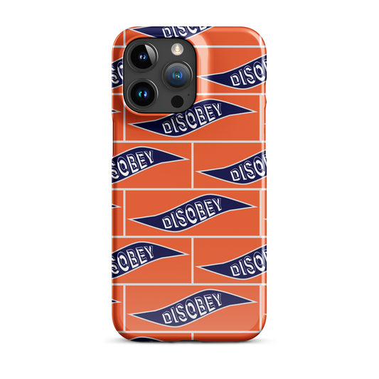 Snap case for iPhone® Kukloso Disobey Orange - Free Shipping