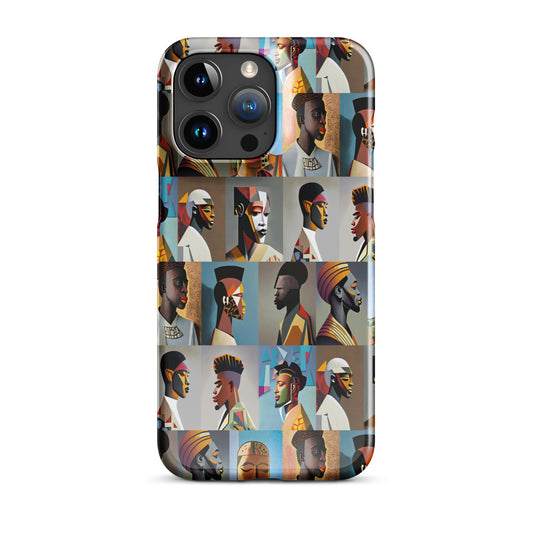 Snap case for iPhone®  Kukloso Cubist Faces No 23 - Free Shippin