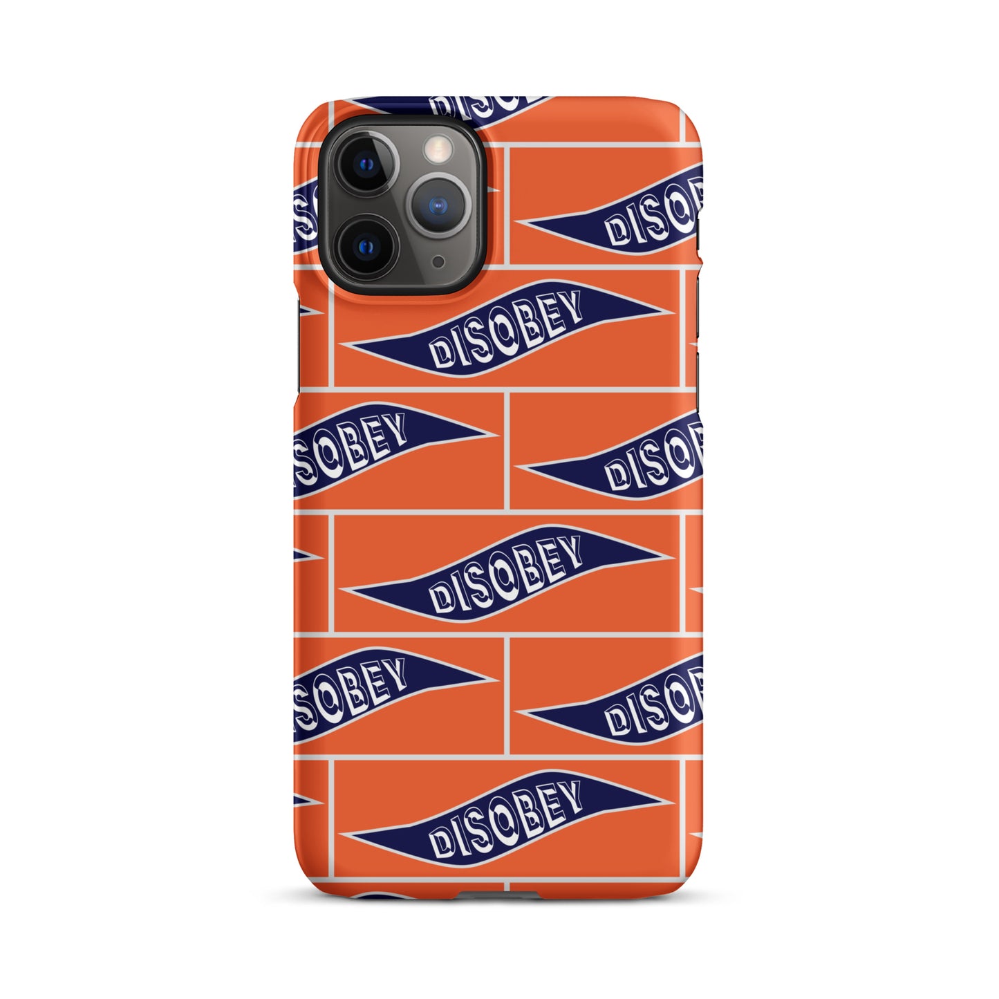 Snap case for iPhone® Kukloso Disobey Orange - Free Shipping