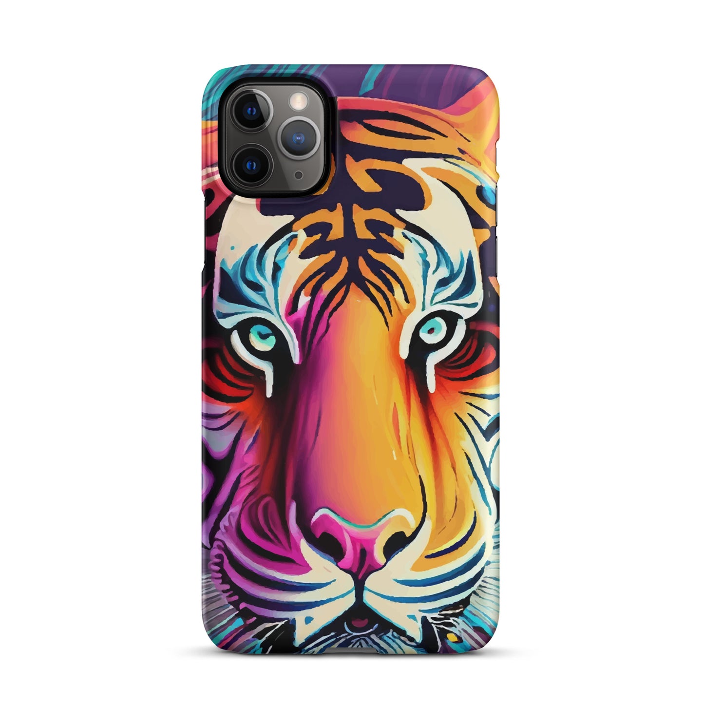 Snap case for iPhone® Kukloso Cubist Faces Mr. Tiger - Free Shipping