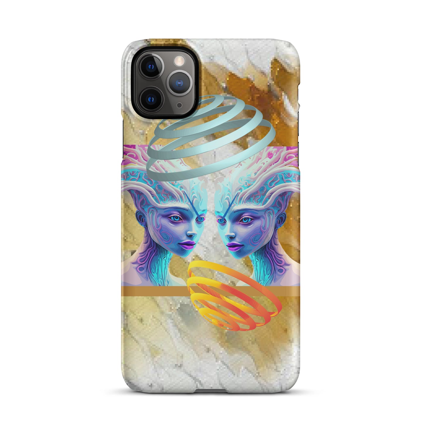 Snap case for iPhone® Kukloso Space Faces No 19 - Free Shipping - Free Shipping