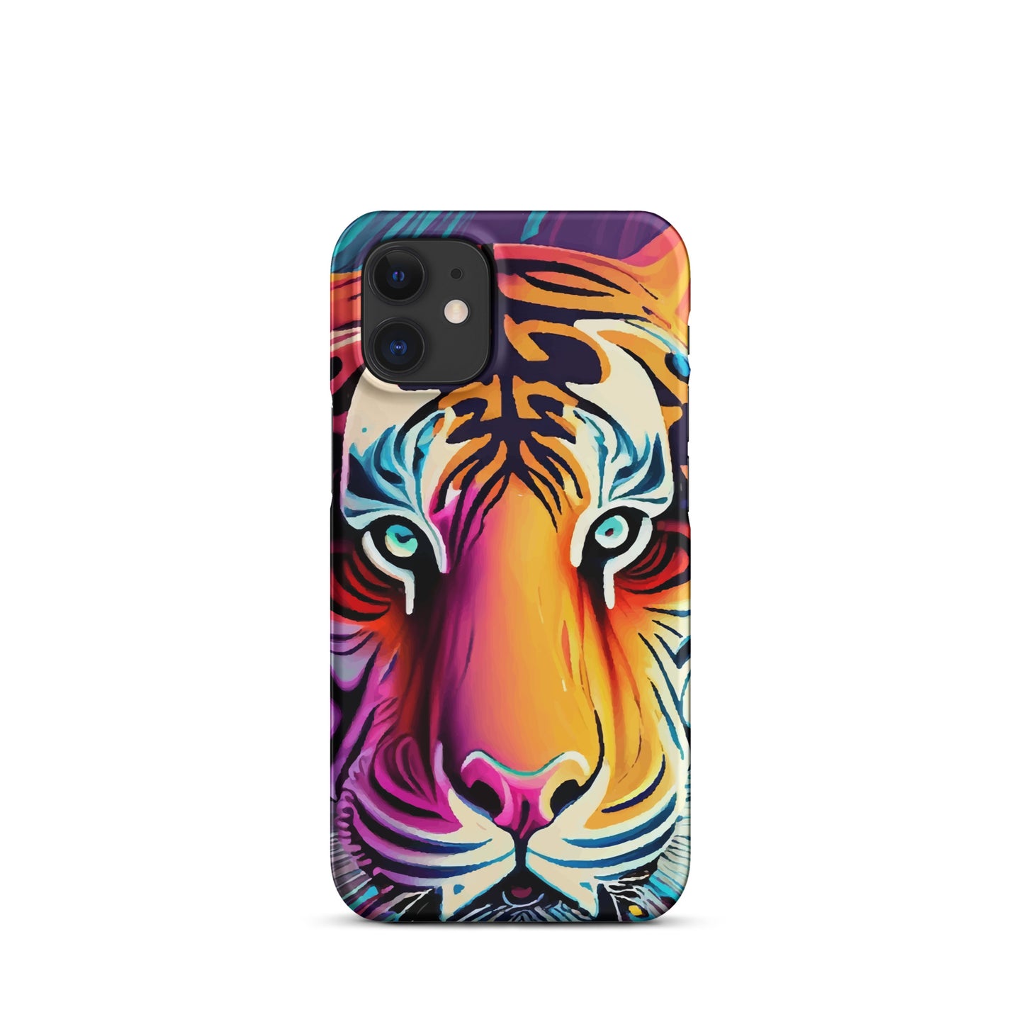 Snap case for iPhone® Kukloso Cubist Faces Mr. Tiger - Free Shipping