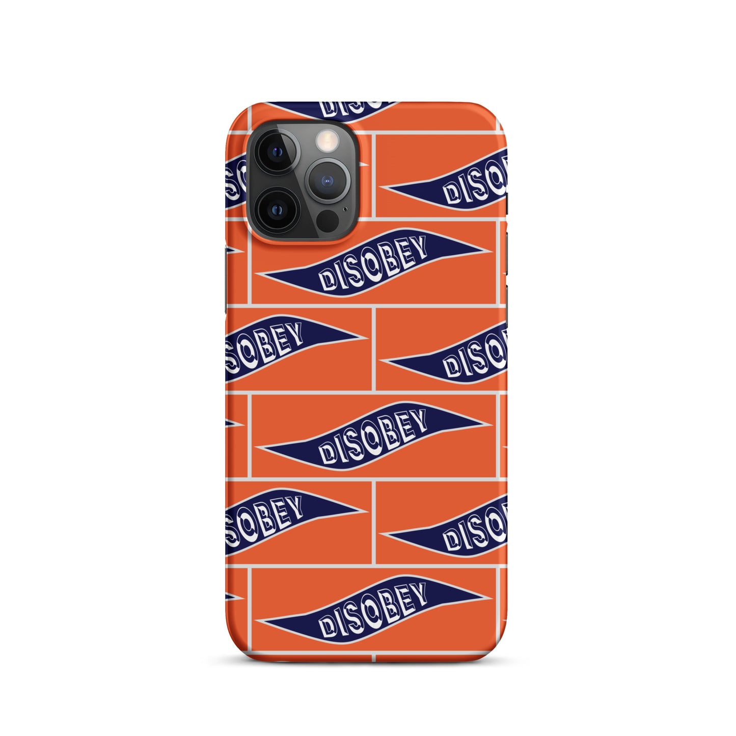 Snap case for iPhone® Kukloso Disobey Orange - Free Shipping