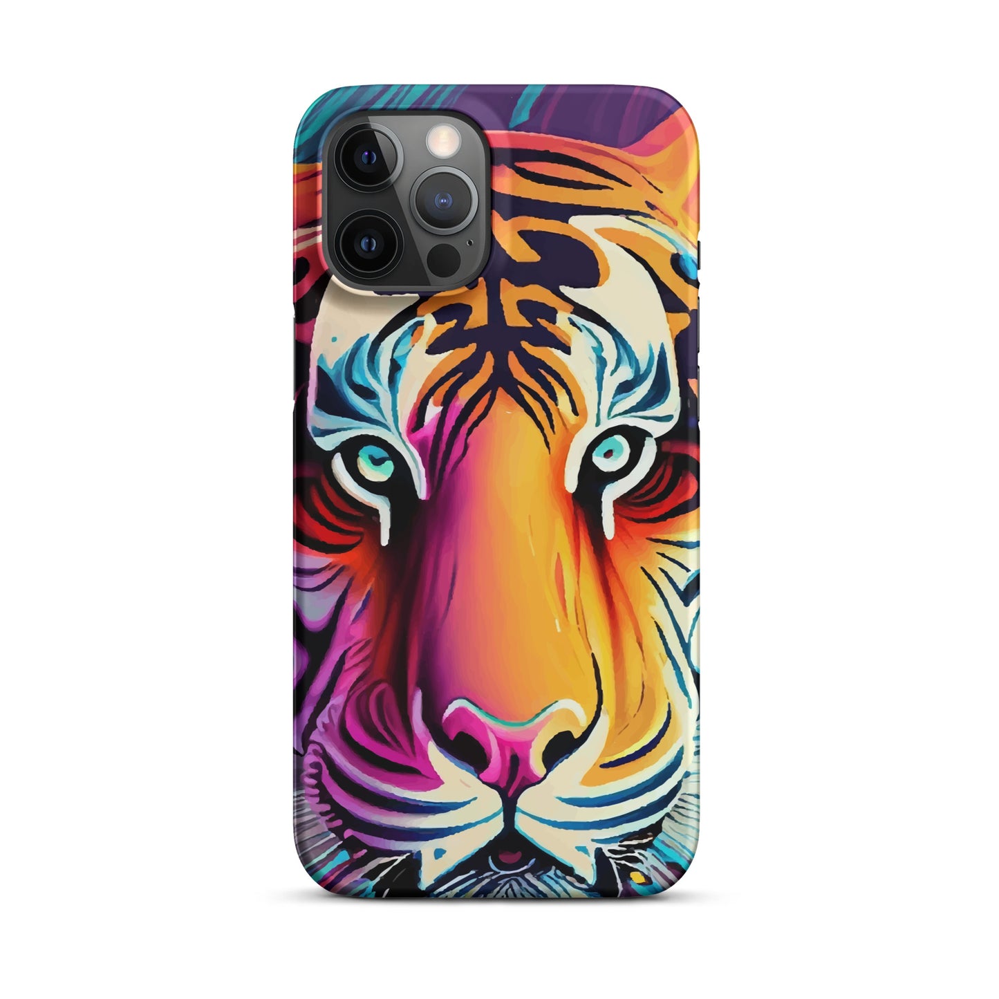 Snap case for iPhone® Kukloso Cubist Faces Mr. Tiger - Free Shipping