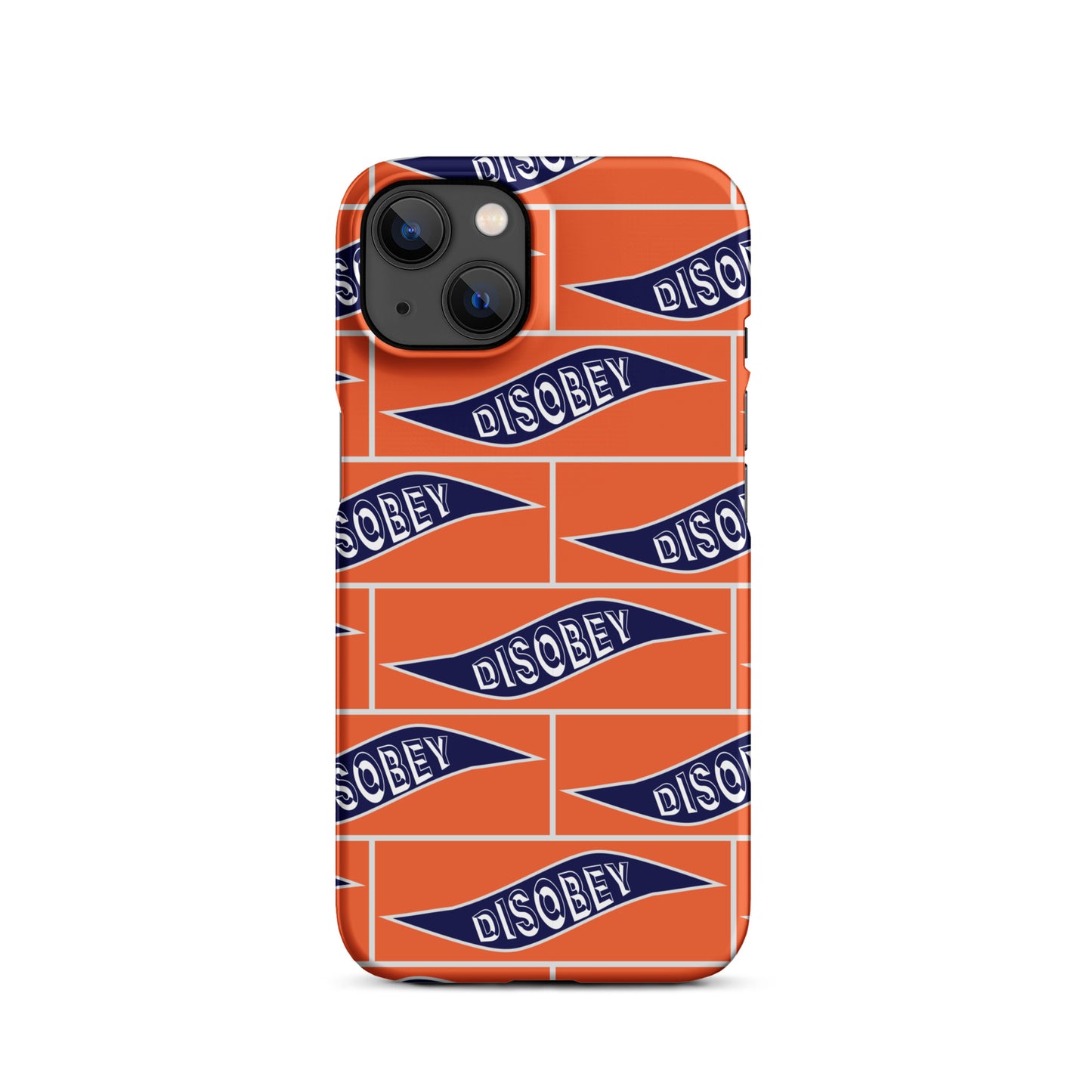 Snap case for iPhone® Kukloso Disobey Orange - Free Shipping