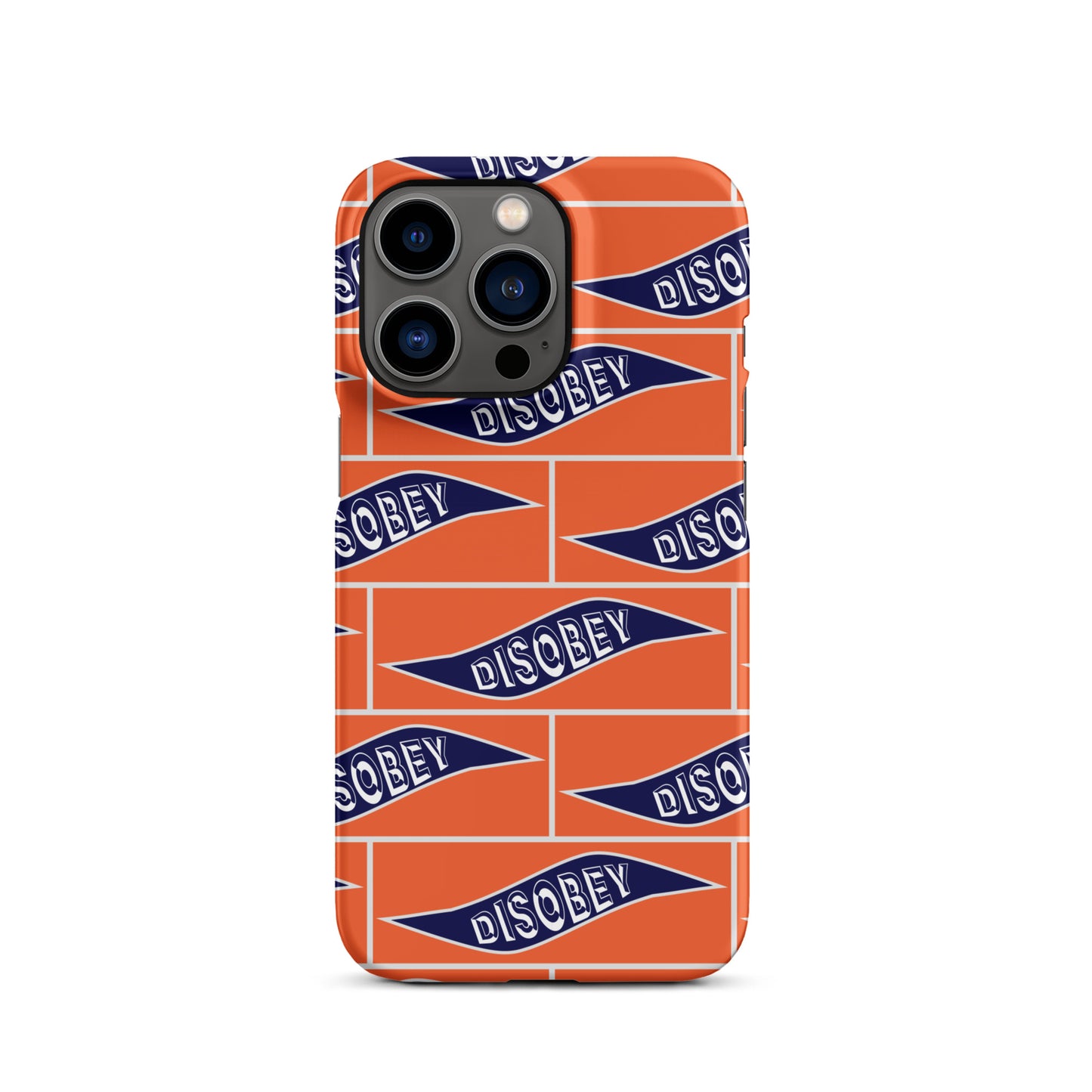 Snap case for iPhone® Kukloso Disobey Orange - Free Shipping