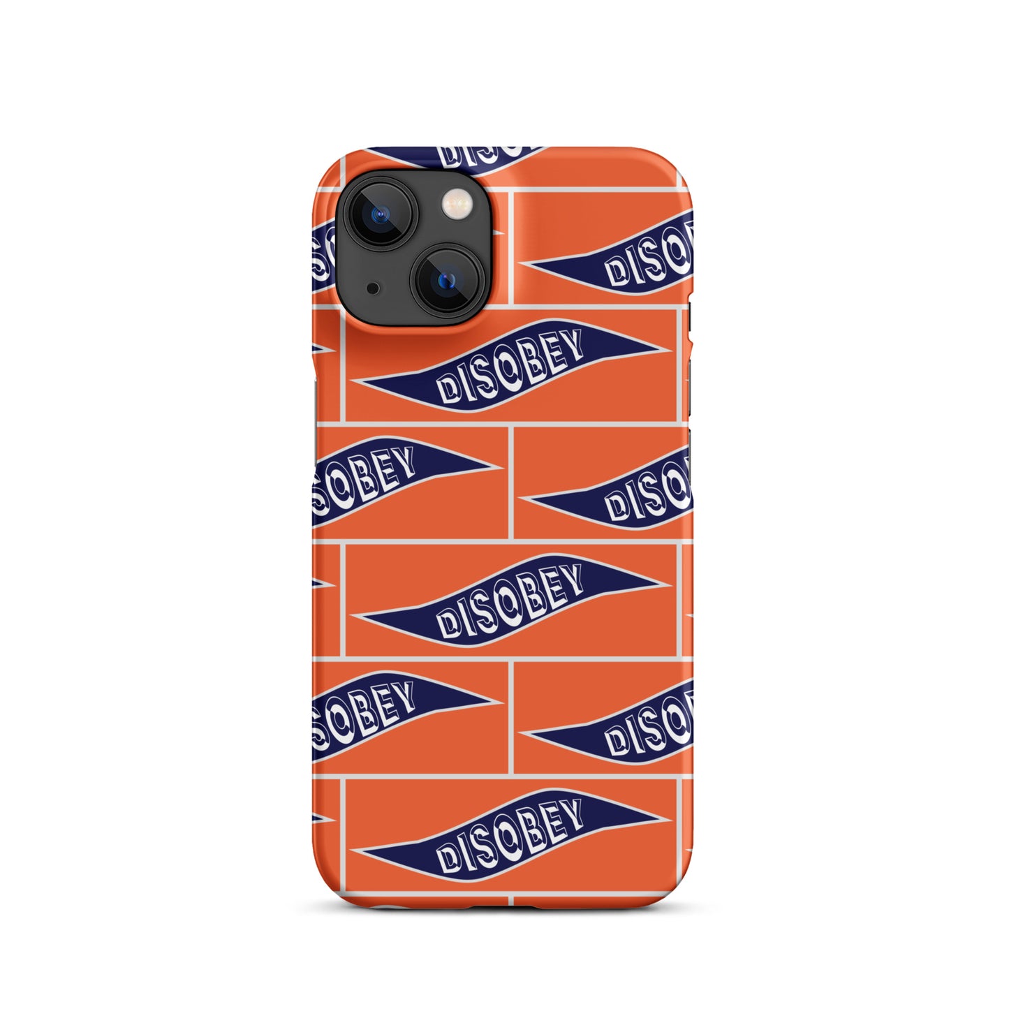 Snap case for iPhone® Kukloso Disobey Orange - Free Shipping