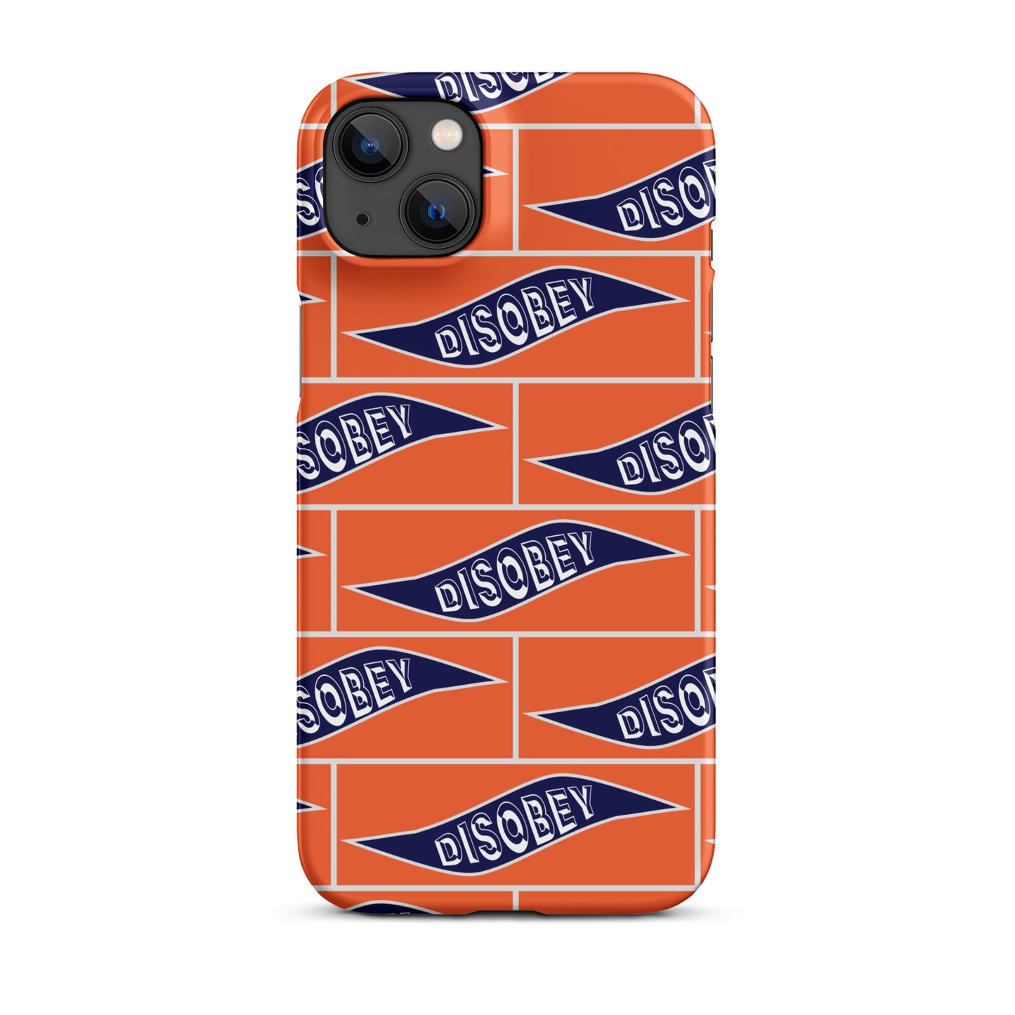 Snap case for iPhone® Kukloso Disobey Orange - Free Shipping
