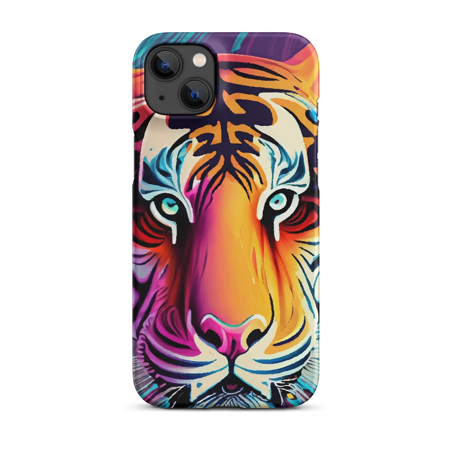 Snap case for iPhone® Kukloso Cubist Faces Mr. Tiger - Free Shipping