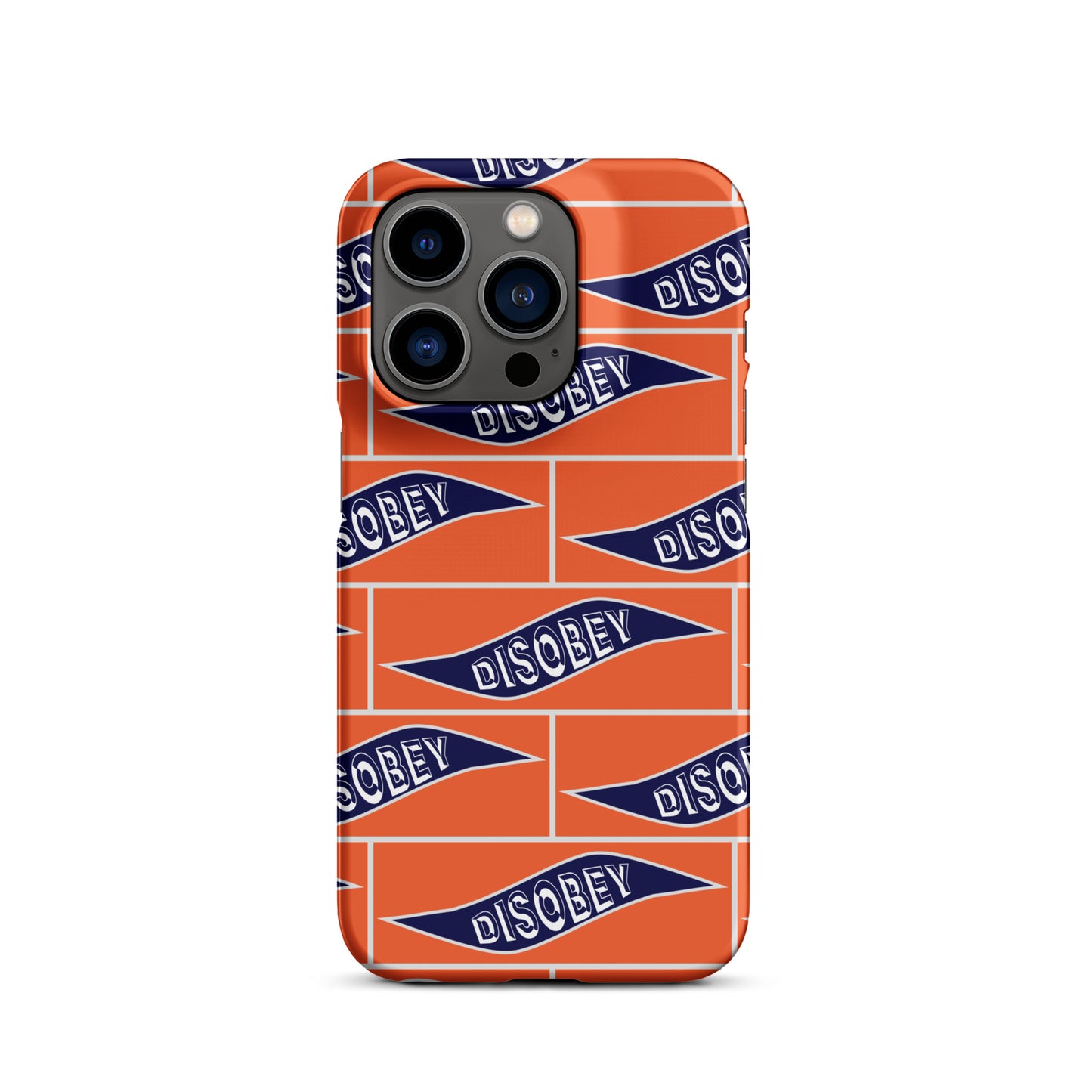 Snap case for iPhone® Kukloso Disobey Orange - Free Shipping