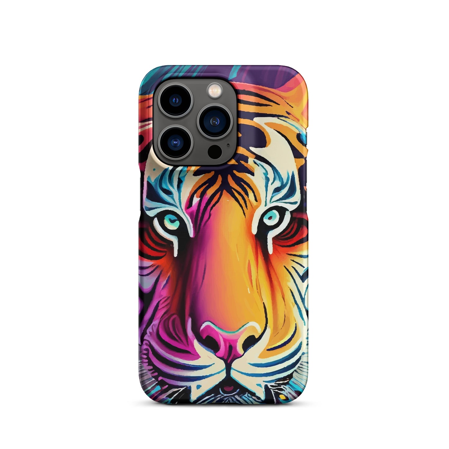 Snap case for iPhone® Kukloso Cubist Faces Mr. Tiger - Free Shipping