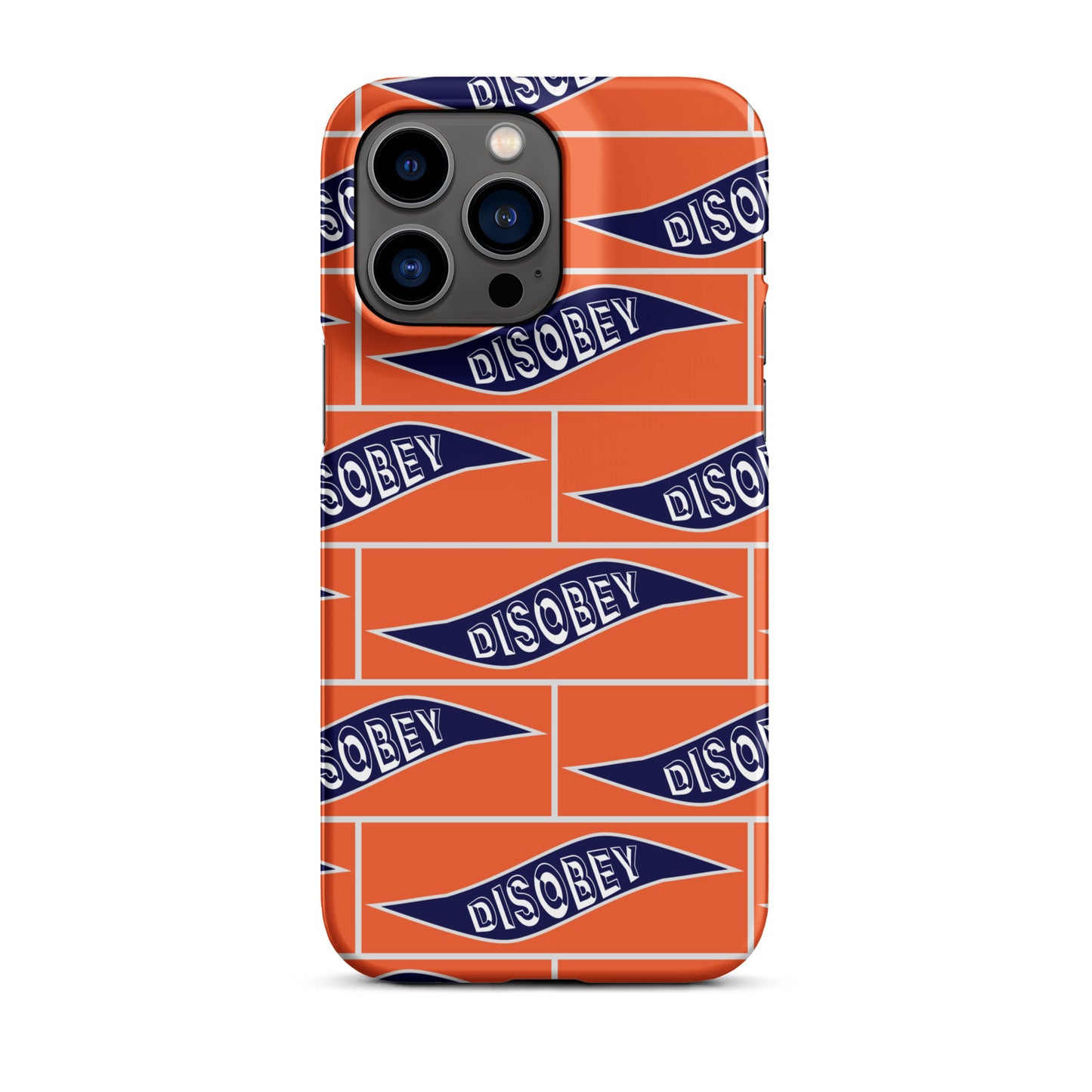 Snap case for iPhone® Kukloso Disobey Orange - Free Shipping