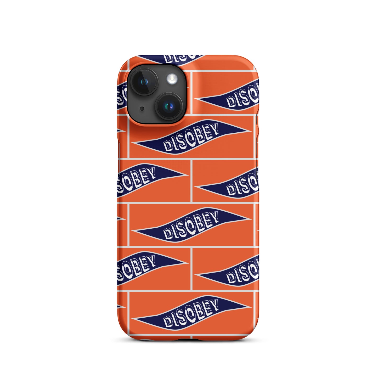 Snap case for iPhone® Kukloso Disobey Orange - Free Shipping