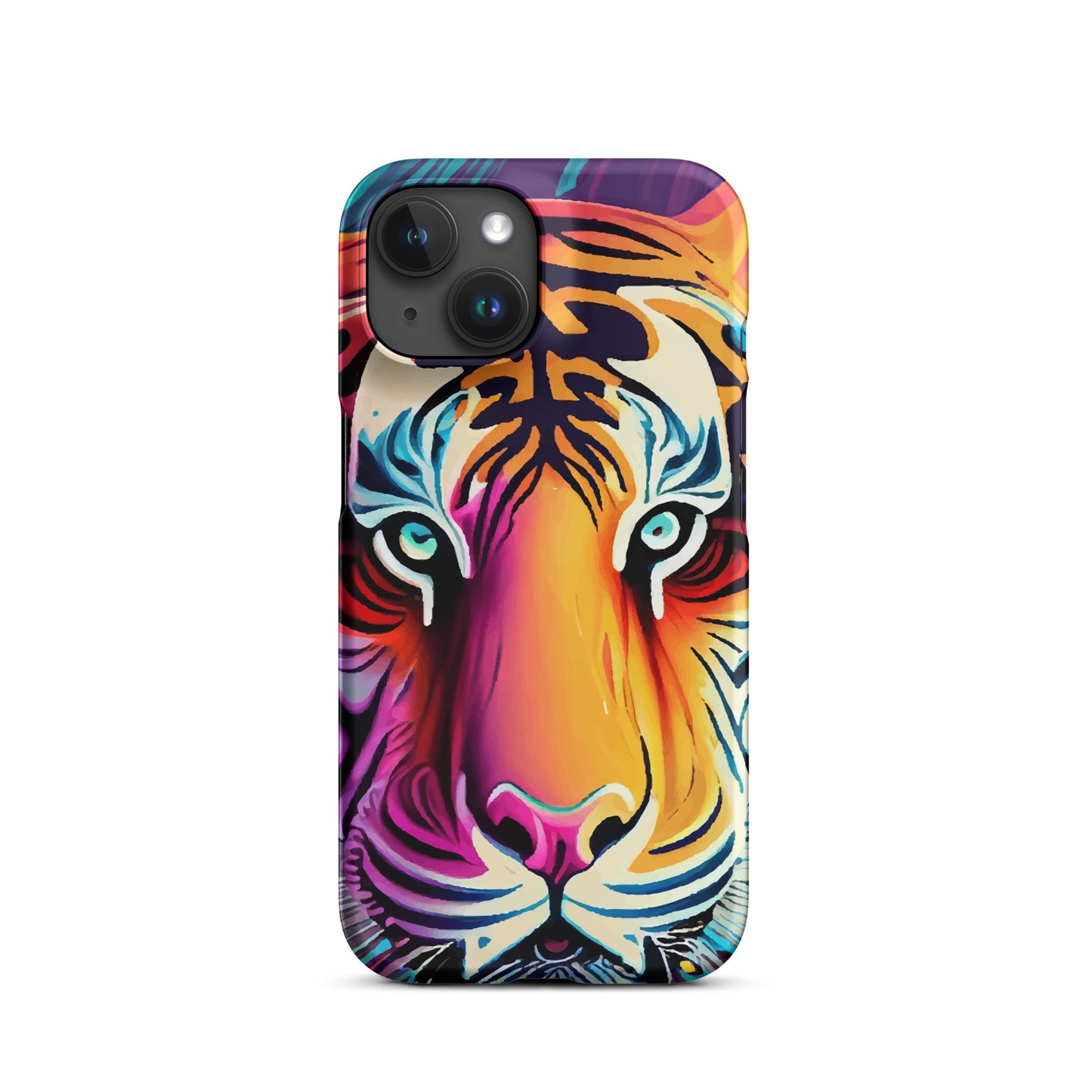 Snap case for iPhone® Kukloso Cubist Faces Mr. Tiger - Free Shipping