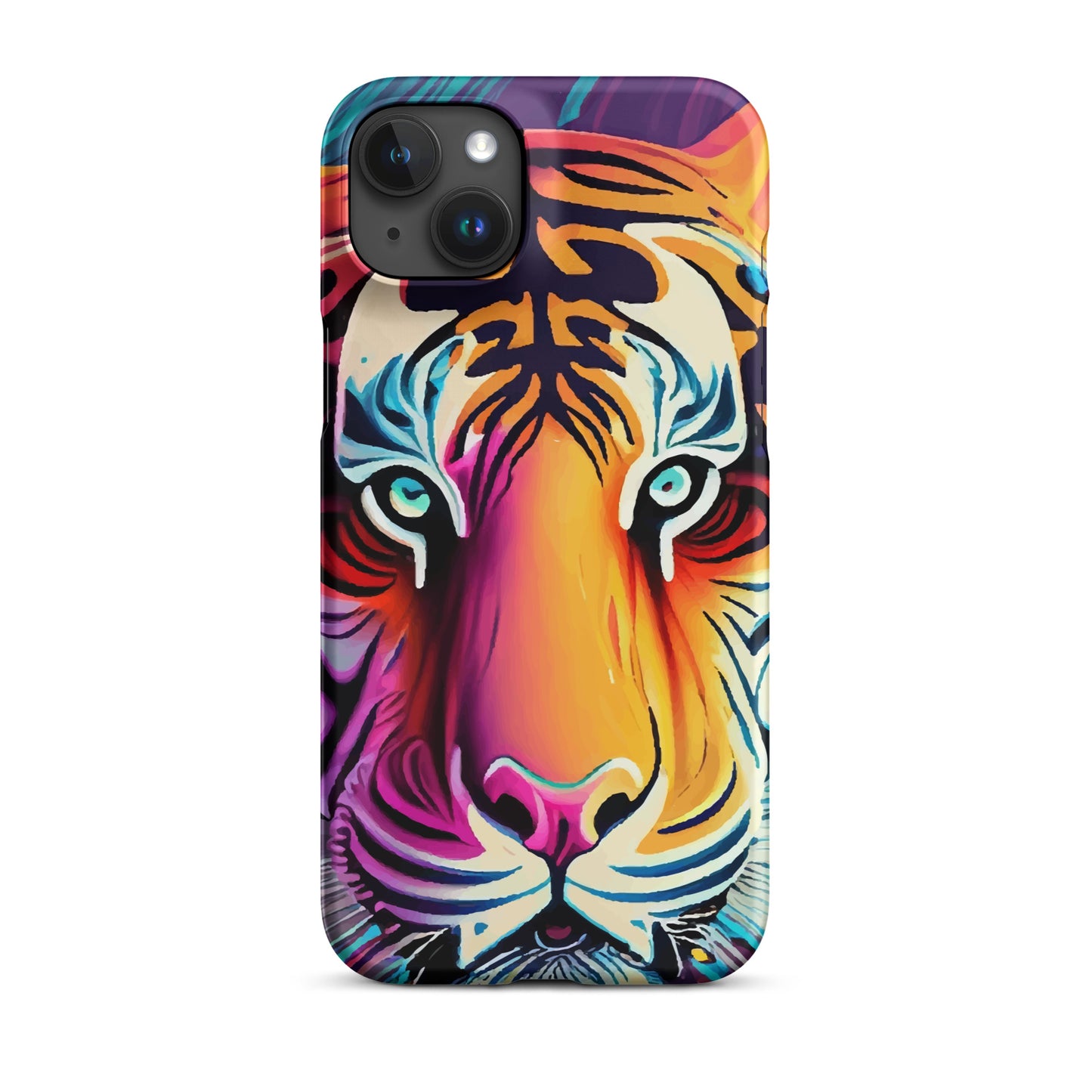 Snap case for iPhone® Kukloso Cubist Faces Mr. Tiger - Free Shipping