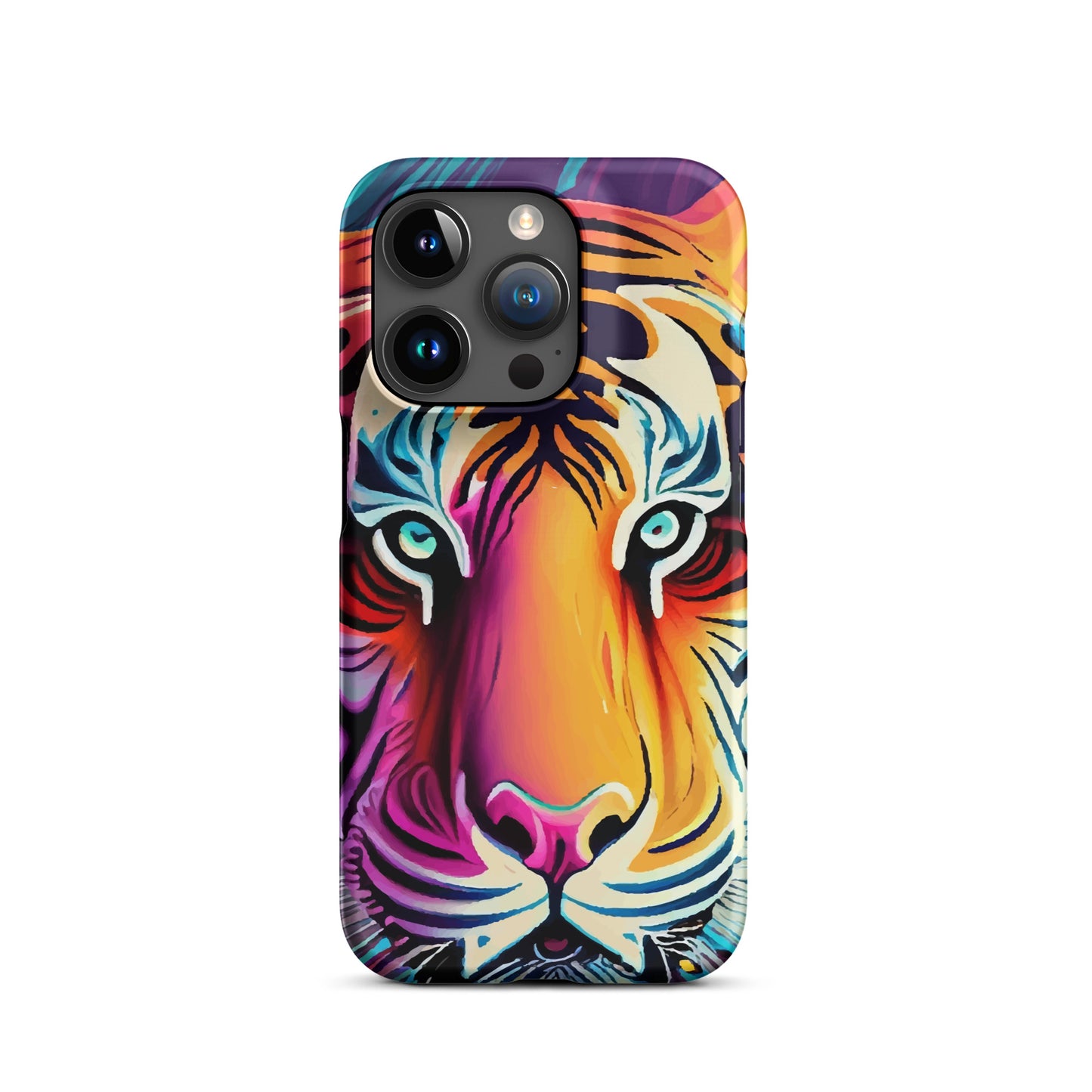 Snap case for iPhone® Kukloso Cubist Faces Mr. Tiger - Free Shipping