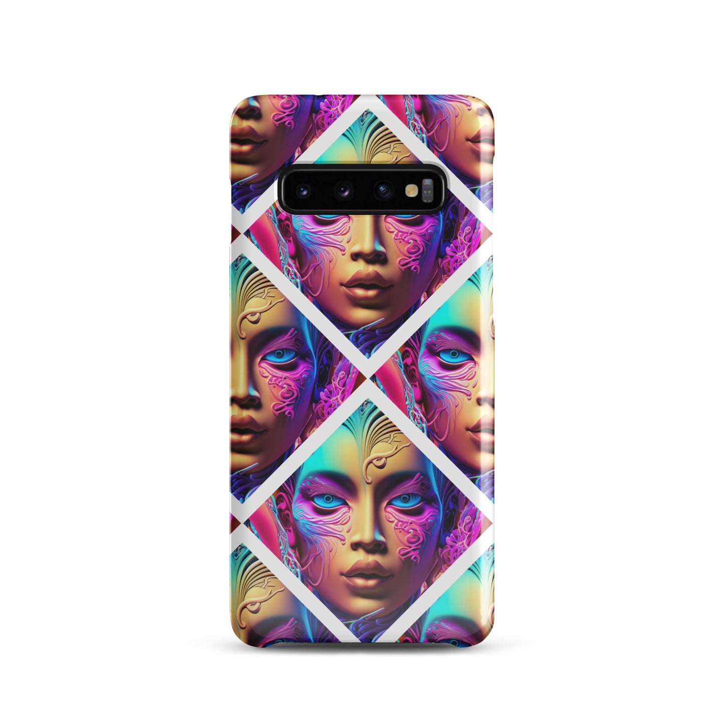 Snap case for Samsung® Kukloso Space Faces No 6 - Free Shipping