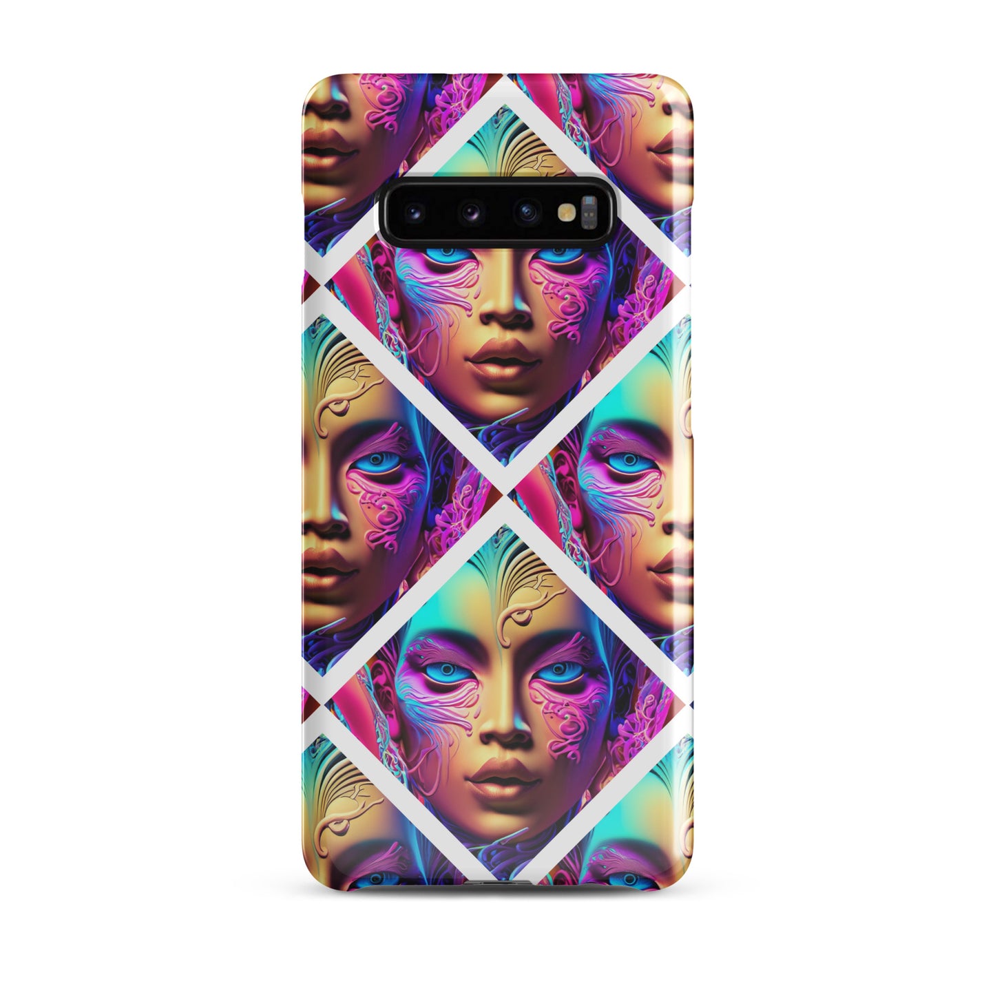 Snap case for Samsung® Kukloso Space Faces No 6 - Free Shipping