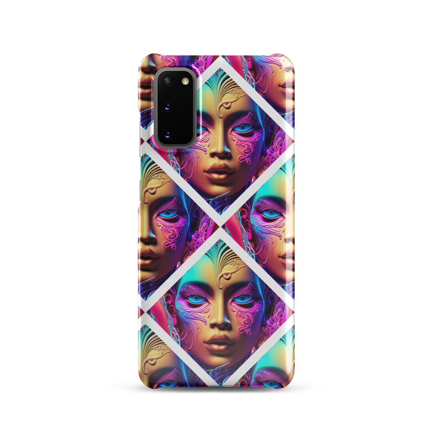 Snap case for Samsung® Kukloso Space Faces No 6 - Free Shipping