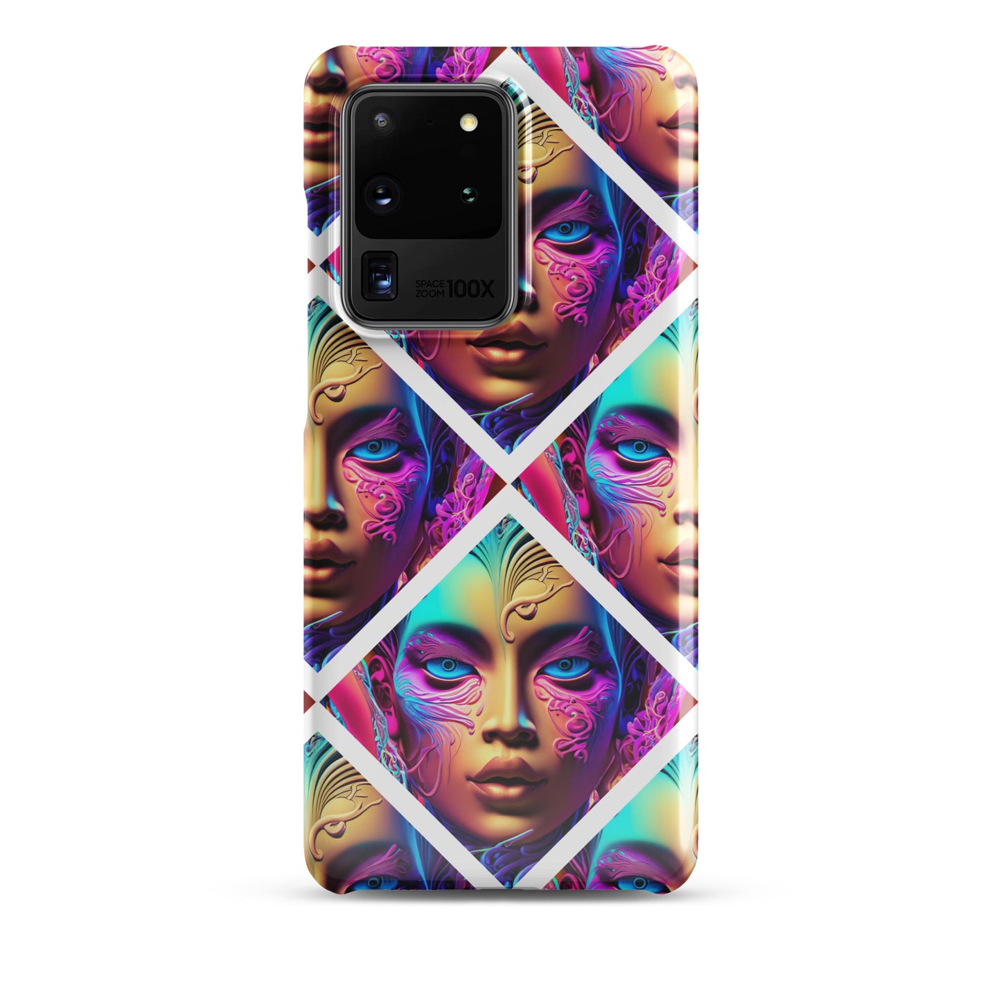 Snap case for Samsung® Kukloso Space Faces No 6 - Free Shipping