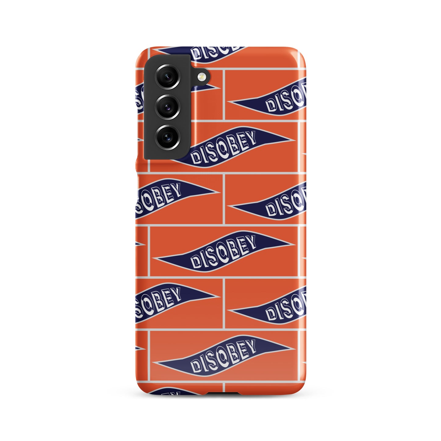 Snap case for Samsung® Kukloso Disobey Orange - Free Shipping