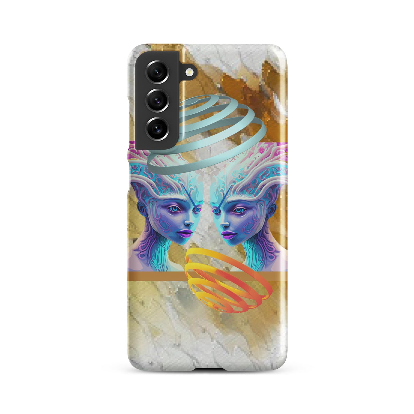 Snap case for Samsung® Kukloso Space Faces No 19 - Free Shipping - Free Shipping