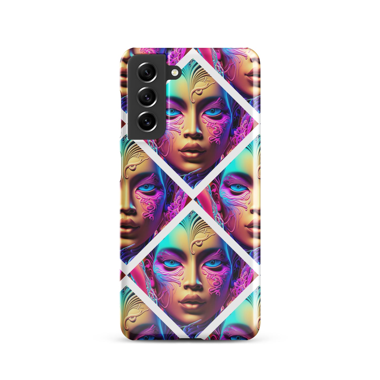 Snap case for Samsung® Kukloso Space Faces No 6 - Free Shipping