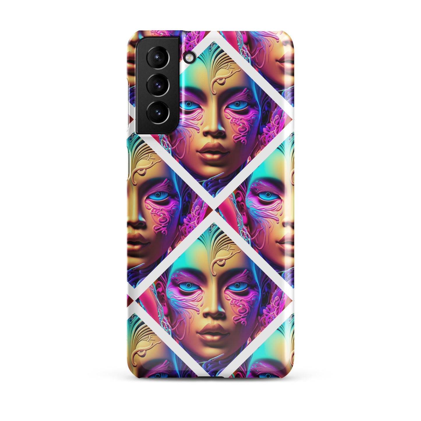 Snap case for Samsung® Kukloso Space Faces No 6 - Free Shipping