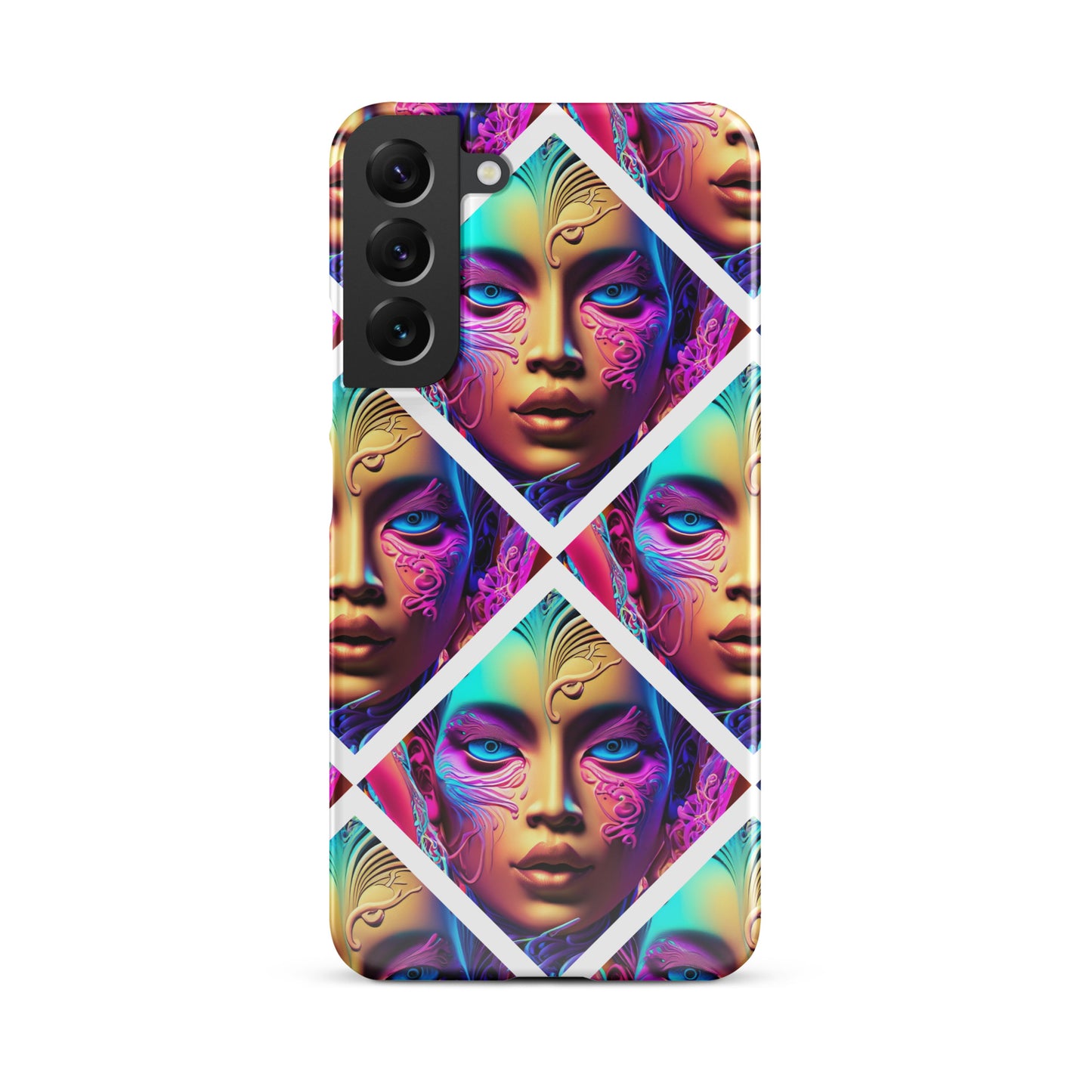 Snap case for Samsung® Kukloso Space Faces No 6 - Free Shipping