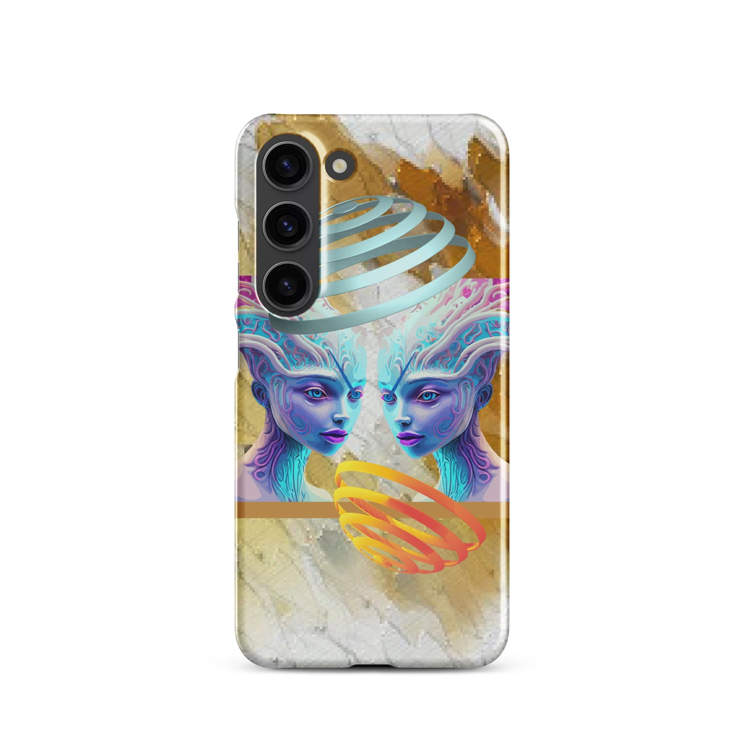 Snap case for Samsung® Kukloso Space Faces No 19 - Free Shipping - Free Shipping