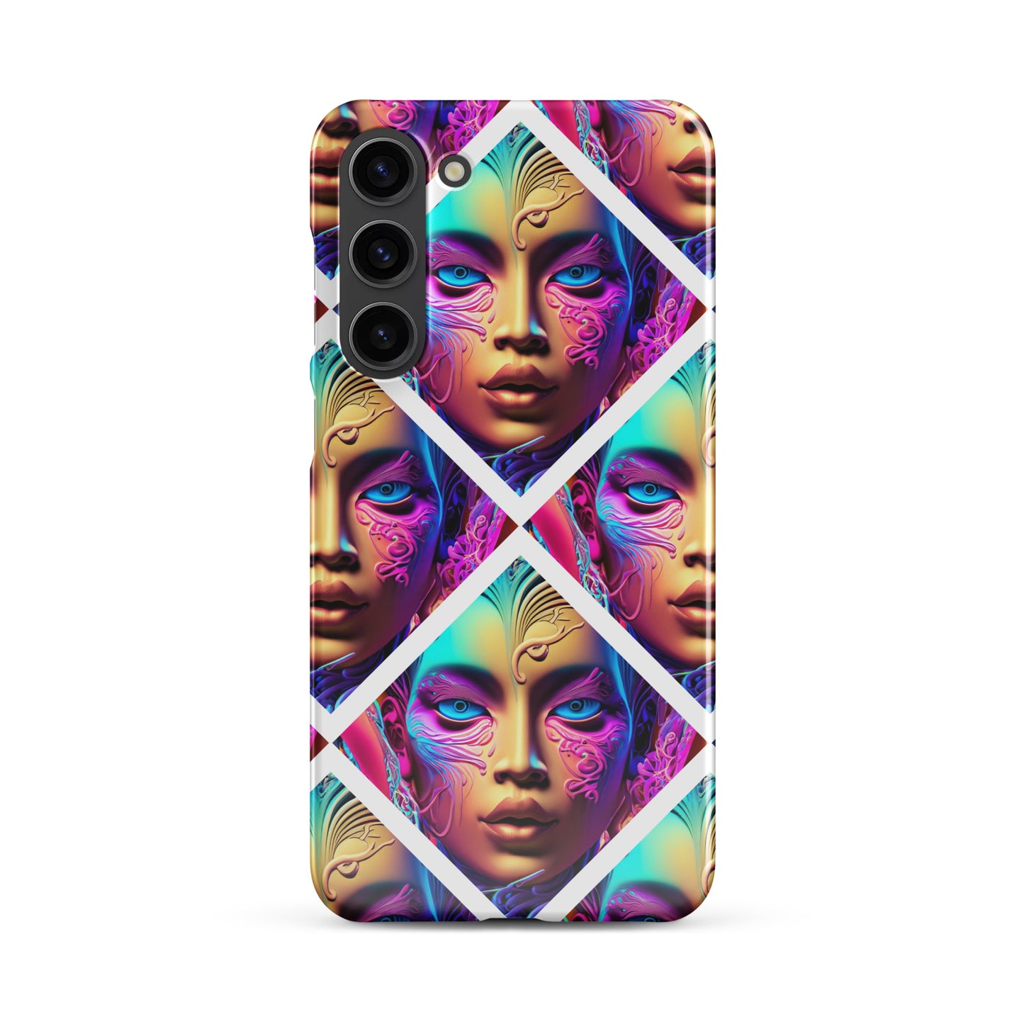 Snap case for Samsung® Kukloso Space Faces No 6 - Free Shipping